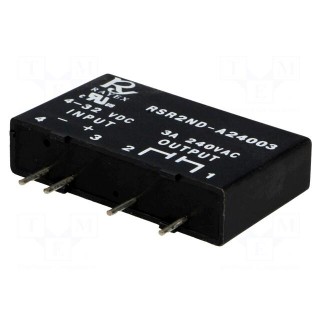 Relay: solid state | Ucntrl: 4÷32VDC | 3A | 24÷280VAC | Series: RSR2