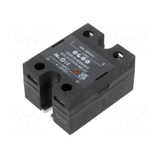 Relay: solid state | Ucntrl: 4÷32VDC | 40A | 48÷660VAC | -30÷80°C