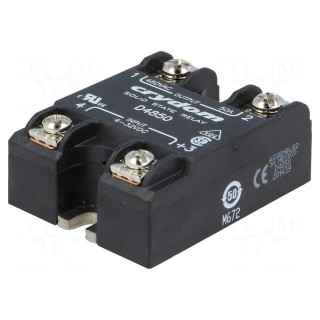 Relay: solid state | Ucntrl: 4÷32VDC | 50A | 48÷530VAC | -40÷80°C | IP00