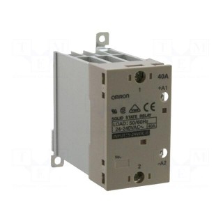Relay: solid state | Ucntrl: 5÷24VDC | 40A | 24÷240VAC | DIN,on panel