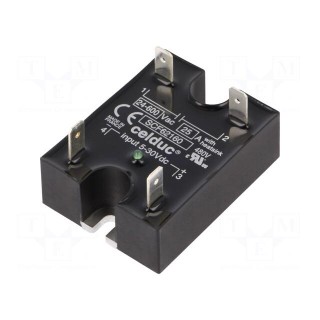 Relay: solid state | Ucntrl: 5÷30VDC | 25A | 24÷600VAC | -40÷100°C