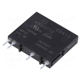 Relay: solid state | Ucntrl: 9.6÷14.4VDC | 2A | 75÷264VAC | PCB,THT