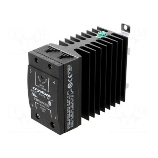 Relay: solid state | Ucntrl: 90÷140VAC | 55A | 48÷660VAC | -40÷80°C