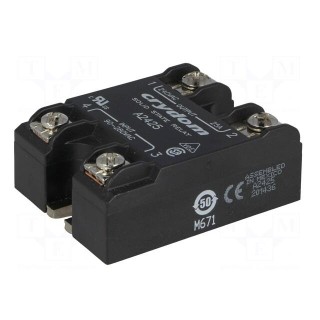 Relay: solid state | Ucntrl: 90÷280VAC | 25A | 24÷280VAC | -40÷80°C