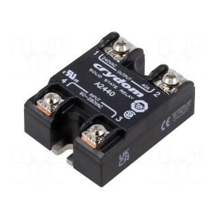 Relay: solid state | Ucntrl: 90÷280VAC | 40A | 24÷280VAC | -40÷80°C