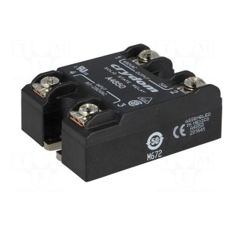 Relay: solid state | Ucntrl: 90÷280VAC | 50A | 48÷530VAC | -40÷80°C