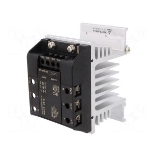 Relay: solid state | Ucntrl: 90÷240VAC | 15A | 48÷480VAC | 3-phase | DIN