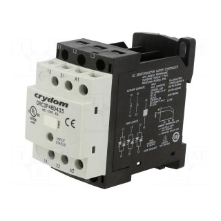 Relay: solid state | 4.8A | Uswitch: 48÷480VAC | 3-phase | Series: DRC