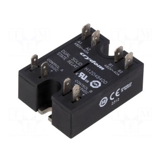 Relay: solid state | 40A | Uswitch: 48÷530VAC | double | Series: DUAL