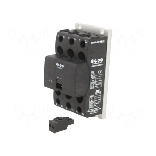 Relay: solid state | 50A | Uswitch: 48÷600VAC | 3-phase | -40÷80°C