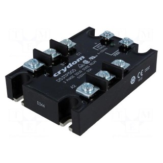 Relay: solid state | Ucntrl: 3÷32VDC | 50A | 48÷530VAC | 3-phase | IP00