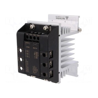 Relay: solid state | Ucntrl: 4÷30VDC | 15A | 48÷480VAC | 3-phase | DIN