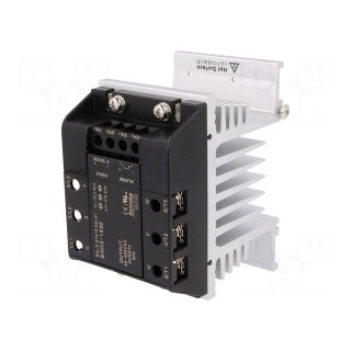 Relay: solid state | Ucntrl: 4÷30VDC | 30A | 48÷480VAC | 3-phase | DIN