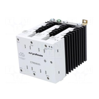 Relay: solid state | 25A | Uswitch: 48÷600VAC | 3-phase | Series: CTR