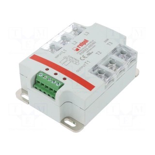 Relay: solid state | Ucntrl: 4÷32VDC | 60A | 24÷530VAC | 3-phase | IP20