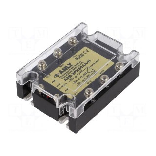 Relay: solid state | Ucntrl: 80÷280VAC | 50A | 48÷480VAC | 3-phase