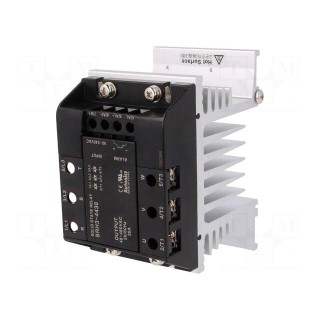 Relay: solid state | Ucntrl: 90÷240VAC | 30A | 48÷480VAC | 3-phase | DIN