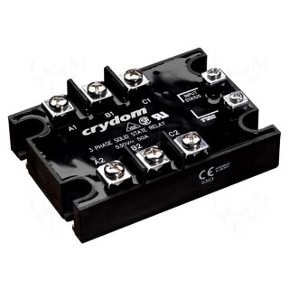 Relay: solid state | 50A | Uswitch: 48÷530VAC | 3-phase | -40÷80°C