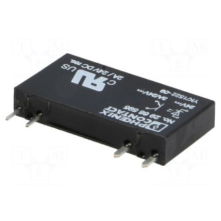 Relay: solid state | Ucntrl: 19.2÷28.8VDC | 3A | 3÷33VDC | socket,THT