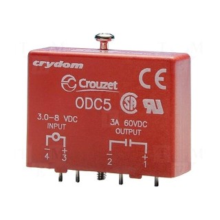 Relay: solid state | Ucntrl: 2.75÷8VDC | 3A | max.60VDC | Series: OAC5