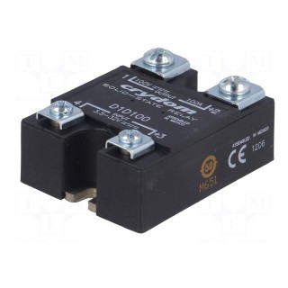 Relay: solid state | Ucntrl: 3.5÷32VDC | 100A | 1÷100VDC | Series: 1-DC