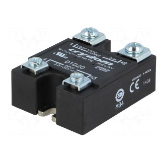 Relay: solid state | Ucntrl: 3.5÷32VDC | 20A | 1÷100VDC | Series: 1-DCL