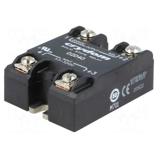Relay: solid state | Ucntrl: 3.5÷32VDC | 40A | 1÷200VDC | Series: 1-DCL