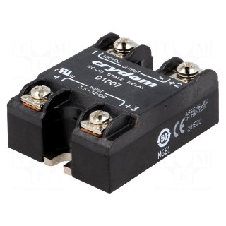 Relay: solid state | Ucntrl: 3.5÷32VDC | 7A | 1÷100VDC | Series: 1-DC