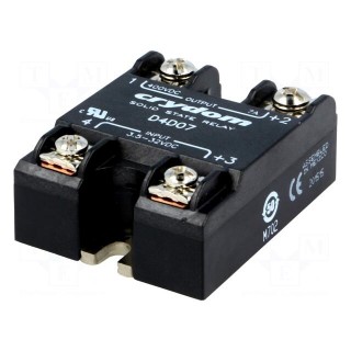 Relay: solid state | Ucntrl: 3.5÷32VDC | 7A | 1÷400VDC | Series: 1-DC
