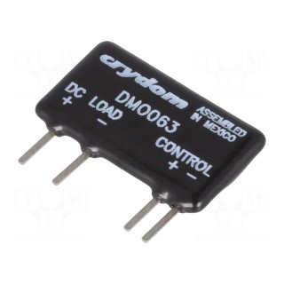 Relay: solid state | Ucntrl: 3÷10VDC | 3A | 0÷60VDC | THT | SIP | -30÷80°C