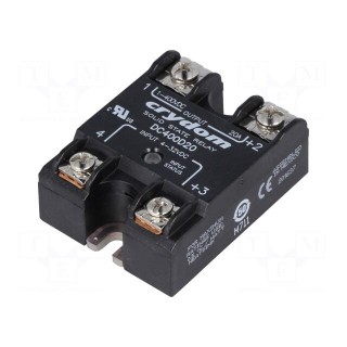 Relay: solid state | Ucntrl: 4÷32VDC | 20A | 1÷400VDC | Series: DC400