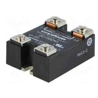 Relay: solid state | Ucntrl: 4÷32VDC | 40A | 1÷100VDC | Series: DC100