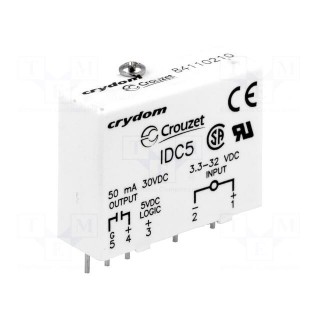 Relay: solid state | Ucntrl: 5÷28VDC | 50mA | max.60VDC | Series: IDC5