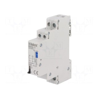 Relay: installation | bistable | NC + NO | Ucoil: 230VAC | 32A | IP20