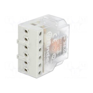 Relay: installation | bistable,impulse | NO x2 | Ucoil: 230VAC | 10A