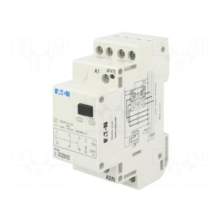 Relay: installation | bistable,impulse | NO x3 | Ucoil: 230VAC | 16A