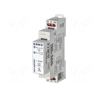 Relay: installation | bistable | SPDT | Uswitch: max.250VAC | 16A | IP20