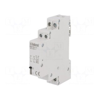 Relay: installation | bistable | NC + NO | Ucoil: 230VAC | 16A | IP20