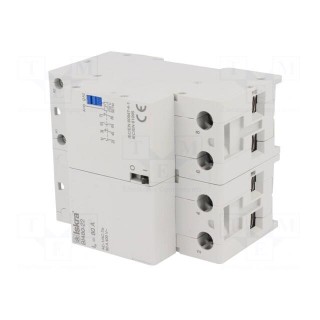 Relay: installation | bistable | NC x2 + NO x2 | Ucoil: 230VAC | 80A