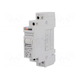 Relay: installation | bistable | NO | 12VAC | Mounting: DIN | 16A | IP20