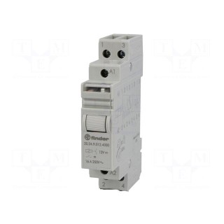 Relay: installation | bistable | NO x2 | Ucoil: 12VDC | Mounting: DIN