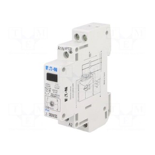 Relay: installation | bistable | NO x2 | Ucoil: 24VAC | 17.5x90x60mm