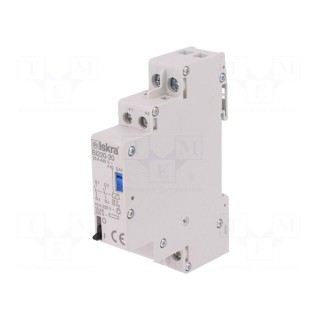 Relay: installation | bistable,impulse | NO x2 | Ucoil: 24VAC | 20A