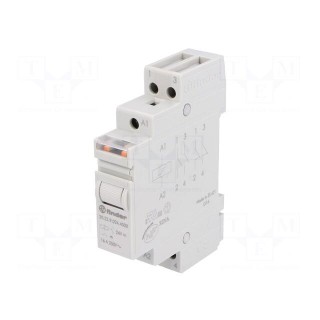 Relay: installation | bistable | NO x2 | Ucoil: 24VDC | Mounting: DIN