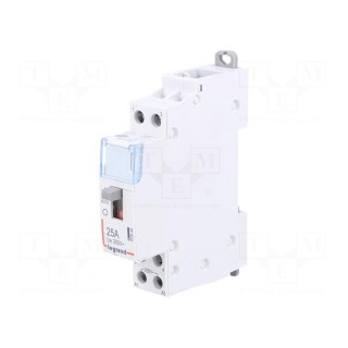 Contactor: 2-pole installation | NO x2 | 230VAC | 25A | DIN | SM400