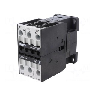 Contactor: 3-pole | 230VAC | 40A | for DIN rail mounting | J7KN | 690V