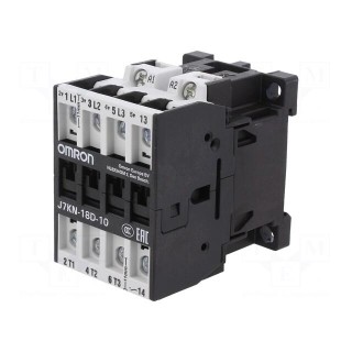 Contactor: 3-pole | Auxiliary contacts: NO | 230VAC | 18A | J7KN | 690V