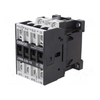 Contactor: 3-pole | Auxiliary contacts: NO | 230VAC | 22A | J7KN | 690V