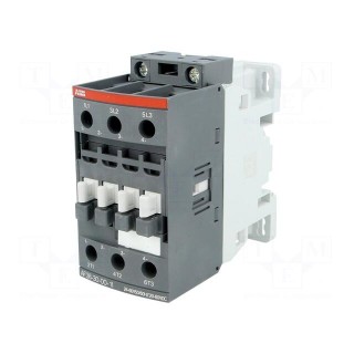 Contactor: 3-pole | NO x3 | 24÷60VAC | 20÷60VDC | 38A | DIN,on panel | AF