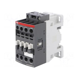 Contactor: 3-pole | NO x3 | Auxiliary contacts: NC | 12A | AF | -25÷60°C